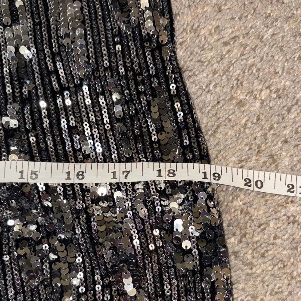 Silver Sequin Flare Pants 8/10 - Picture 8 of 11